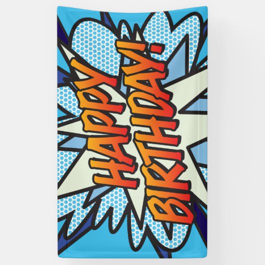 BANDEROLES BONJOUR D'ANNIVERSAIRE B.D. (Vertical)