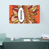 Banderoles BONJOUR D'ANNIVERSAIRE BD Pop Art (Salon professionnel)