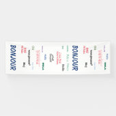Banderoles Bonjour Langues World Travel Colorée (Horizontal)