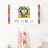 Banderoles Bonjour Pré-k Retour à la classe scolaire (En situation)