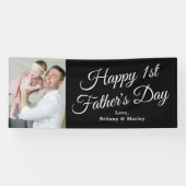 Banderoles Bonne 1ère photo de Fête des pères (Horizontal)