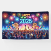 Banderoles Bonne année 2025 (Horizontal)