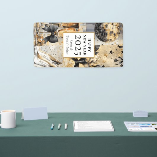 Banderoles Bonne année customisée 2025 (Salon professionnel)