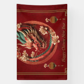 Banderoles Bonne année de dragon chinois (Verticale)