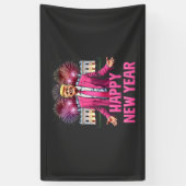 Banderoles Bonne année Eve Trump Résolution 2025 (Vertical)