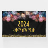 Banderoles Bonne année mur (Horizontal)
