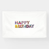 Banderoles Bonne fête d'anniversaire (Horizontal)