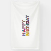 Banderoles Bonne fête d'anniversaire (Vertical)