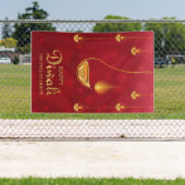 Banderoles Bonne fête des lumières de Diwali (Insitu)