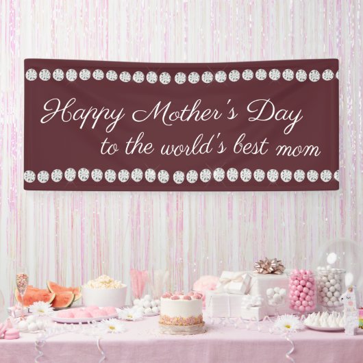 Banderoles Bonne fête des mères Diamants de Bourgogne (Fête)