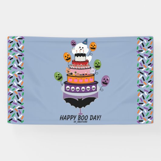 Banderoles Bonne fête du Fantôme de la Boo Day (Horizontal)