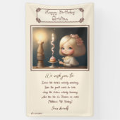 Banderoles Bonne fille anniversaire 01 (Vertical)