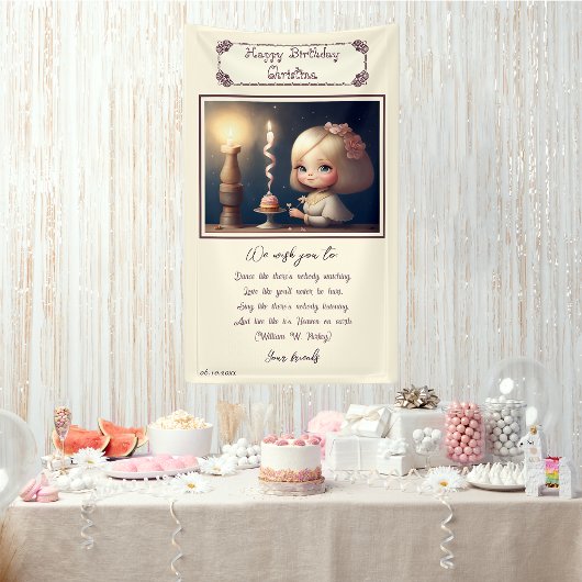 Banderoles Bonne fille anniversaire 01