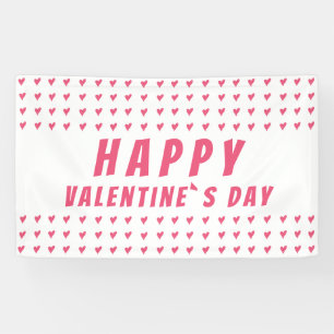 Banderoles Bonne Saint Valentin Coeur rose