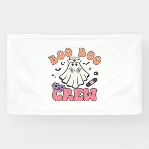 Banderoles Boo Boo Crew Nurse Halloween Ghost Funny Classic T