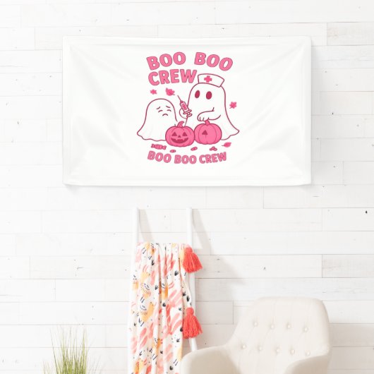 Banderoles Boo Boo Infirmière d'équipage Funny Halloween Infi (En situation)