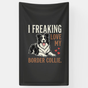 Banderoles Border Collie drôle d'amour de chien