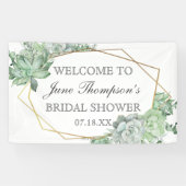 Banderoles Bordure de verdure de succulent d'eucalyptus Fête (Horizontal)