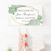 Banderoles Bordure de verdure de succulent d'eucalyptus Showe (En situation)