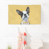Banderoles Boston Terrier Peinture - Cute Original Chien Art (En situation)