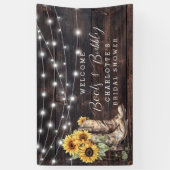 Banderoles Bottes de tournesol et Fête des mariées de bulle B (Vertical)