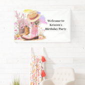 Banderoles Bottes et Casquettes de Cowboy (En situation)