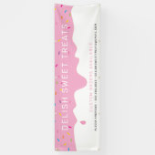 Banderoles Boulangerie CUSTOM Frosting Drip arroses colorées (Vertical)