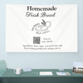 Banderoles Boulangerie de pain frais ajouter nom ingrédients (Salon professionnel)