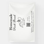 Banderoles Boulangerie de pain frais ajouter nom ingrédients (Verticale)