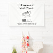 Banderoles Boulangerie de pain frais ajouter nom ingrédients (Insitu)
