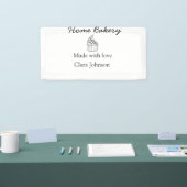 Banderoles boulangerie maison ajouter votre nom de texte pers (Salon professionnel)