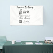 Banderoles Boulangerie maison ajoutez votre texte nom personn (Salon professionnel)