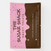 Banderoles Boulangerie PERSONNALISÉE Frosting Drip arroses co (Verticale)