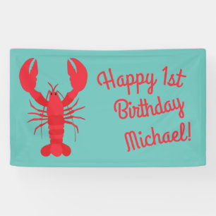 Banderoles Boule de homard Anniversaire Fête Enfants mignons