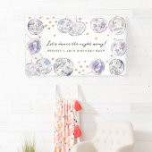 Banderoles Boule Disco Étoile Aquarelle Anniversaire (En situation)