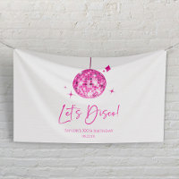 Boule disco rose Faisons la disco Fête d'anniversa