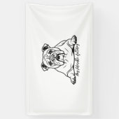 Banderoles Bouledogue adorable (Vertical)