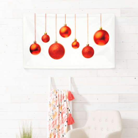 Banderoles Boules de Noël (En situation)