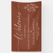 Banderoles Bouquet de fleurs en terre cuite Boho Botanique Bi (Vertical)