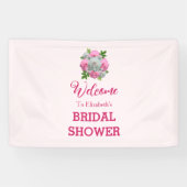 Banderoles Bouquet de pivoines Shower de mariage (Horizontal)