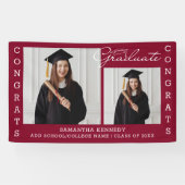 Banderoles Bourgogne 2 Photo Collage Félicats Grad 2023 (Horizontal)