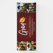 Banderoles Bourgogne Photo Collage Graduate Graduate Graduate (Verticale)