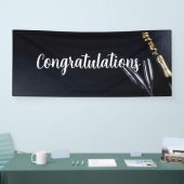 Banderoles Bouteille de Champagne & Lunettes (Salon professionnel)