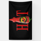 Banderoles Bouteille de sauce chaude (Vertical)