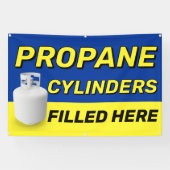 Banderoles Bouteilles De Propane Remplies Ici Publicité (Horizontal)