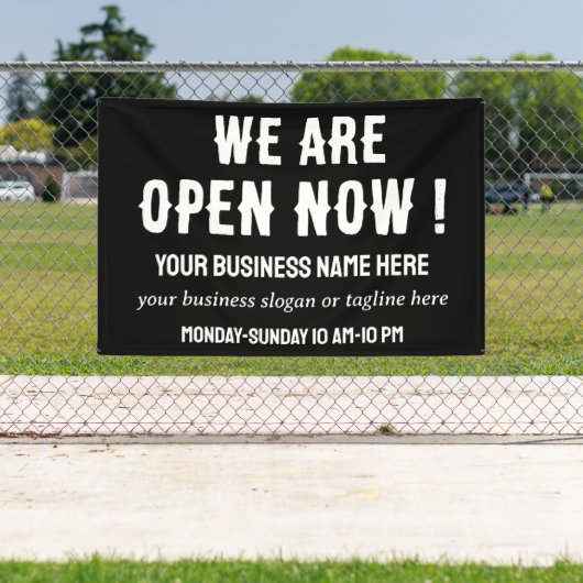 Banderoles Boutique De Restaurants D'Affaires Nous Sommes Ouv (Insitu)