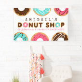 Banderoles Boutique Donut fête d'anniversaire (En situation)
