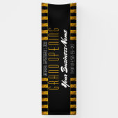 Banderoles Boutique élégante d'affaires de rayures d'or du (Vertical)