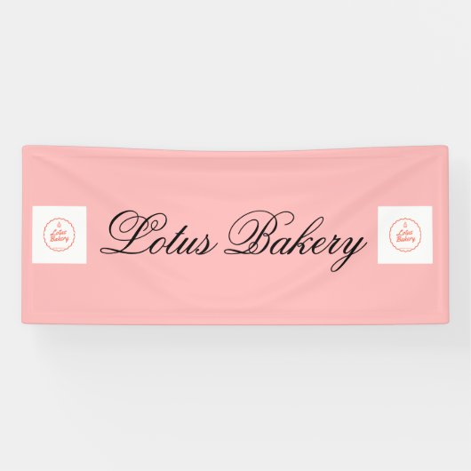 Banderoles boutique pop affaires rose (Horizontal)