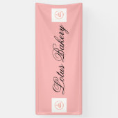 Banderoles boutique pop affaires rose (Vertical)